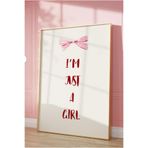 512 Store Kopya - I'M Just A Girl Coquette Estetik Poster, Estetik Duvar Çerçevesiz Posteri 30 X 42 1