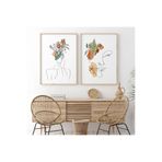 512 STORE Modern 2'li Duvar Poster Beyaz, 4324324324234