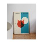 512 Store Modern Duvar Dekor Cat Tasarım German Çerçevesiz Kuşe Kağıt Poster Ev Dekor Tasarım 30 X 42 Beyaz