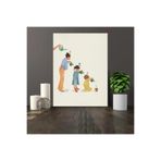 512 STORE Mutlu Aile Tablo Estetik Duvar Dekor Çerçevesiz Poster 50 X 70 Sarı, b34radefr