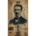 512 STORE Tesla Hesap Harita Tasarım Duvar Poster, 532rf32423