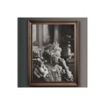 512 STORE Vintage Kraliçe Banyo Duvar Dekor Çerçevesiz Poster 30 X 42 Gri, r32g24grtbh