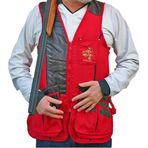 514 Beron Atış Yeleği Deri Darbelik - Atıcı Yelek-41 (Kırmızı-M)