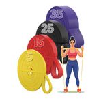 5/15/25/35/45 KG Barfiks Lastiği Gym Resistance Band Antrenman Kas Geliştirme Bandı (4lü Set (5+15+25+35kg))