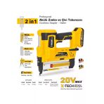 5165 Akülü Zımba Ve Çivi Çakma Tabanca Makinası 20 Volt