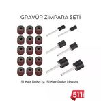 51'Li Mini Zımpara Gravür Seti Dremel Ucu: Profesyonel Taşlama, Parlatma Şekillendirme Aleti 722510