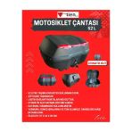 52 Litre Motosiklet Çantası Topcase Çift Kask Alır Tien Sırt Dayama Pedli Otomatik Kilitli Arasmoto