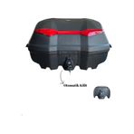 52 Litre Motosiklet Çantası Topcase Çift Kask Alır Tien Sırt Dayama Pedli Otomatik Kilitli Arasmto