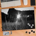 521 Siyah Beyaz Yansıyan Işık240 Parça Puzzle Yapboz Tablo