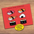 5218 Japon Mutfağı Sushi 24 Parça Çocuklara Özel Yapboz Tablo