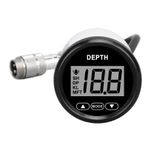 52mm Derinlik Sireni 328.08ft Derinlik Su Geçirmez Beyaz Arka Işık Balıkçı Gemileri Için Alarmlı Deniz Derinlik Sireni