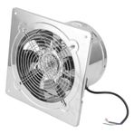 52W Sakin Banyo Egzoz Fanı Mutfak Garajı Için Verimli Çift Top Yatak Motorları, 410 Paslanmaz Çelik, 9.8x9.8in