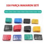 530 Parça Makaron Seti Daralan Makaron Kablo Koruyucu Yalıtım
