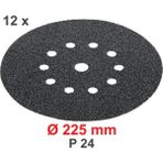 531.542 12'li 225MM Zımpara 24 Kum ( Siyah ) Flex