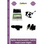 532Nm Profesyonel 22Mm Ray Uyumlu Tüfek Tabanca Spike Ayarlanabilir Taktik Yeşil Lazer Sight