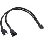 5353 Fan Çoklayıcı 2 Port Y Pwm 4 Pin Splitter Çoklayıcı Switch Örgülü Kablosu (5353-2'LI Port)