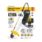 5362 Profesyonel Benzinli Motorlu Sırt Tırpanı Makinesi 52cc