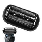 53B yedek başlık, Braun Series 5/6 elektrikli tıraş makinesi ile uyumlu, Braun 5020cs 5018s 5035s 5049cs 5050cs 6020s 6040cs 6075cc 6072cc 6090cc için (siyah)