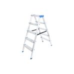 5+5 ÇİFT BASAMAKLI ALÜMİNYUM METAL MERDİVEN YÜKSEKLİK = 115CM BAŞ GENİŞLİK = 8CM (5440)