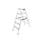 5+5 Çift Basamaklı Alüminyum Metal Merdiven Yükseklik = 115Cm Baş Genişlik = 8Cm Go53/1395