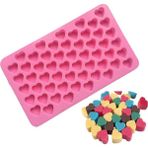 55 Kafes Kalp Kalıp Silikon Buz Küpü Tepsi Sevimli Kalp Şekli Mini Silikon Buz Küpü Çikolata Pişirme Şekerleme Kalıbı Mutfak Aracı (Yurt Dışından) - Ice Cream Tubs - Renkli
