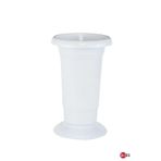 5,5 Lt Dekoratif Çok Amaçlı Silindir Kesme Çiçek Vazosu Şemsiyelik Ve Beyaz Saksı