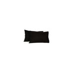 55 X 75 Cm Büyük Boy Yastık Kılıfı Ranforce% 100 Pamuklu 2 Adet Fermuarlı, Siyah