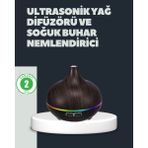 550ML Ultrasonik Hava Nemlendirici ve Aromaterapi Difüzörü - Çok Renkli - 1