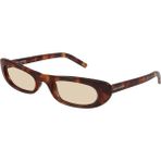 557 Shade 008 53-20-145 Saint Laurent Cat Eye Kadın Güneş Gözlüğü - Kahverengi