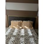 55*80 Peluş Yastık Kılıfı Çift - Acı Kahve - 55x80