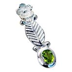 55Carat Doğal Peridot Kolye Yeşil Som Gümüş Nazarlık El Yapımı Çakra İyileştirici Oval Şekil Ağustos Burç Taşı