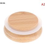 55MM 1 Adet Bambu Kapaklı Yeniden Kullanılabilir Cam Turşu Kavanozu Konserve Kapakları Sızdırmaz Silikon Sızdırmazlık Ahşap Kapaklar Içme Kavanoz Malzemeleri (Yurt Dışından) - Renkli - Water Bottle