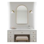 55x80 Gold Çerçeveli Asimetrik Duvar Aynası/Banyo Aynası/Dekor Aynası Gold 55 x 75