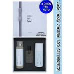 561 Erkek Parfüm Set Fresh - (PARFÜM+VÜCUT SPREYİ+DEODORANT) Özel Kutu