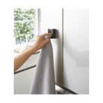 5630 Tower Yapışkanlı Kancalı Havlu Askısı, Siyah, Abs Reçine/silikon Yapışkan Kanca: Polikarbonat/pet/poliüretan, Minimalist Tasarım - 0 - 1 Ay - 0 - 3 Yaş