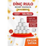 56X16 Termal Yazar Kasa Pos Rulosu 21 Paket 210ADET