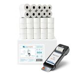 56x16 Yazar Kasa POS Rulosu 50 Adet (5 Paket), Termal Rulo, 48 GSM, Bitme uyarı şeridi, BPA İçermez, 56mmx16m