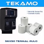56X50 Pompa Yazarkasa Termal Pos Rulosu 50 Adet