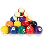57.2mm Bilardo Top Seti, 16 Top Tam Seti, Oyun odaları, çubuklar, Spor boş Zaman oyunları Ve Eğlence sporları Için Polyester Reçine Ile 166 PC) (M)