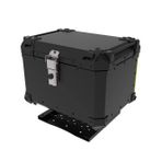 57 Litre Universal Alüminyum Standart Motosiklet Çantası Siyah