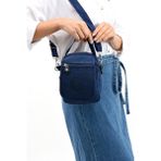 571 Collection Klinkır Kumaş Unisex Postacı Çanta Elde Tutma Çapraz Askılı Omuz Çantası 20*12 cm - 20 x 12 cm - Lacivert