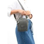 571 Collection Klinkır Kumaş Unisex Postacı Çanta Elde Tutma Çapraz Askılı Omuz Çantası 20*12 Cm