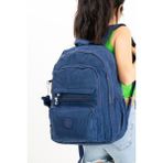 571 Collections Çanta Ultra Hafif Çok Cepli Krinkıl Sırt Çantası Unisex Laci (Model: 571-3B) - Lacivert