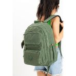 571 Collections Çanta Ultra Hafif Çok Cepli Krinkıl Sırt Çantası Unisex Yeşil(Model: 571-3B)