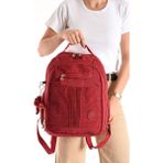 571 Collections Çanta Unisex Klınkir Kumaş Ultra Hafif Orta Boy Su Geçirmez Okul,günlük ve Seyahat Sırt Çantası - Kırmızı