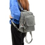 571 Collections Çanta Unisex Su Geçirmez Çok Gözlü Gri Renk Çapraz Askılı Göğüs ve Sırt Çantası