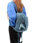 571 Collections Hem Sırt Hem Göğüs Spor Genç Kadın Çantası Mavi (Model: 571-8D)
