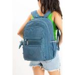 571 Collections Ultra Hafif Çok Cepli Krinkıl Sırt Çantası Unisex Mavi Model : 571 3B