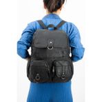 571 Collections Yıkanmış Deri Sırt Çantası Siyah (Model: 571-11-11E)