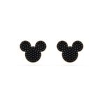 5737560 Swarovski Mickey ve Minnie figürlü siyah, gül altın kaplama Küpe 5737560